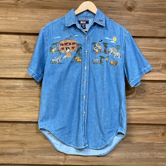 Vintage Lets Quizz Again Blouse - Picture 1 of 7